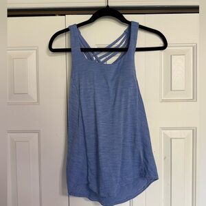 Lululemon Athletica Blue Strappy Tank Top